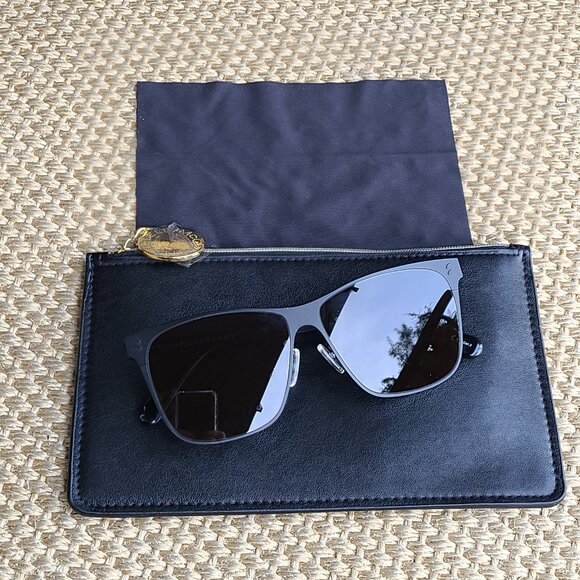 NEW: Stella McCartney - Sunglasses w/ Branded Leather Case and Dust Cloth - Picture 9 of 16